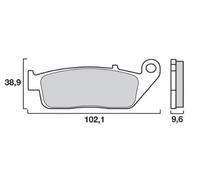 PASTIGLIE FRENO BRENTA ANTERIORE-POSTERIORE HONDA CTX N 700 2014