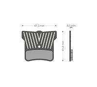 Pastiglie freno Brenta Light Tech SHIMANO XT BR/SAINT BR/ZEE MT520-TRP-TEKTRO