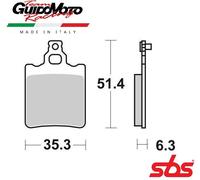 Pastiglie freno SBS 574HF Tuareg Runner Lesmo Aletta Oro Excalibur