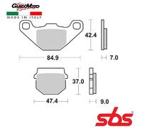 PASTIGLIE FRENO CARBON CERAMIC MOTOCICLI SCOOTER SBS 544 HF 6565440
