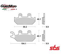 Coppia Pastiglie Freno Anteriore SBS 650HF - 6566500 YAMAHA XT E 600 - 1996