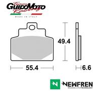 PASTIGLIE FRENO CARBON CERAMIC SCOOTER PIAGGIO 300 500 MP3 2018 2023 NEWFREN FD0