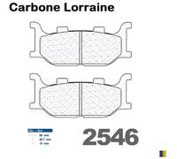 Pastiglie freno Carbone Lorraine tipo 2546 XBK5