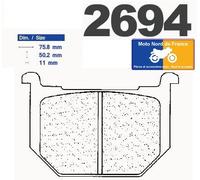 Pastiglie freno Carbone Lorraine tipo 2694 A3+