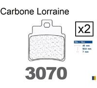 Pastiglie freno Carbone Lorraine tipo 3070 MSC