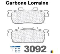 Pastiglie freno Carbone Lorraine tipo 3092 MSC