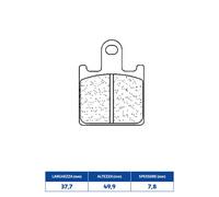 PASTIGLIE FRENO CL BRAKES 1177XBK5 per KAWASAKI GTR ABS ABS A-C-E 1400 2008-2014