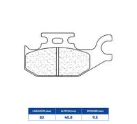 PASTIGLIE FRENO CL BRAKES 2923ATV1 per BOMBARDIER-CAN AM Quest MAX 650 2004-2004