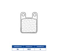 PASTIGLIE FRENO CL BRAKES 3015SC per BETAMOTOR ALP 250 1997-1999