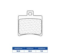 PASTIGLIE FRENO CL BRAKES 3055MSC per APRILIA SR R H2O 2T E4 50 2018-2018