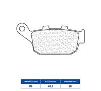 PASTIGLIE FRENO CL BRAKES 3076MSC per ZONTES GK-350 350 2022-2022
