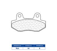 PASTIGLIE FRENO CL BRAKES 3086MSC per SUZUKI AN Burgman 400 2018-2024