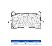 PASTIGLIE FRENO CL BRAKES 3116MSC per HONDA NT D DCT ABS 1100 2022-2024