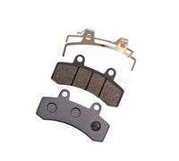 Pastiglie freno, clip separatore in metallo, schegge divise, adatte for moto, scooter, tre pistoni, pastiglie freno posteriori LD607(Pad and clip)