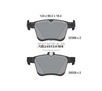 Pastiglie freno Coda veicolo 2238801 TEXTAR