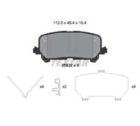 TEXTAR 2593201 Kit pastiglie freni