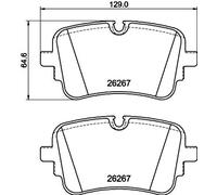 Set di pastiglie freno TEXTAR 2626701, posteriore