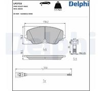 Pastiglie freno Delphi + sensore per VW Arteon Golf Tiguan