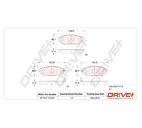 Pastiglie freno DP1010.10.0220 Drve+ per CHEVROLET SPARK