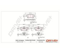 Pastiglie freno DP1010.10.1068 Drve+ per VW TOUAREG