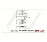 Pastiglie freno DP1010.10.1069 Drve+ per BMW 1 2 Coupé 2 Cabriolet
