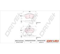 Pastiglie freno DP1010.10.1087 Drve+ per RENAULT SCÉNIC III GRAND SCÉNIC III