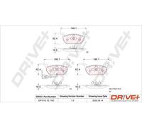 Pastiglie freno DP1010.10.1103 Drve+ per SEAT VW AUDI SKODA