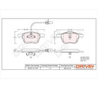Pastiglie freno DP1010.10.1109 Drve+ per SEAT VW FORD