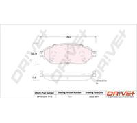 Pastiglie freno DP1010.10.1113 Drve+ per RENAULT OPEL FIAT NISSAN