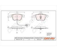 Pastiglie freno DP1010.10.1120 Drve+ per AUDI VW SKODA SEAT