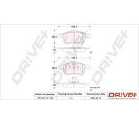 Pastiglie freno DP1010.10.1128 Drve+ per VW TRANSPORTER T4 Autobus