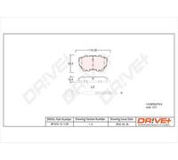 Pastiglie freno DP1010.10.1129 Drve+ per BENTLEY AUDI VW