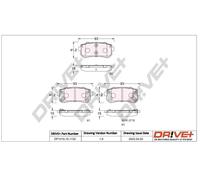 Pastiglie freno DP1010.10.1132 Drve+ per HYUNDAI KIA