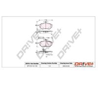 Pastiglie freno DP1010.10.1135 Drve+ per AUDI VW