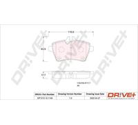 Pastiglie freno DP1010.10.1149 Drve+ per MERCEDES-BENZ
