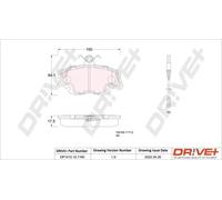 Pastiglie freno DP1010.10.1160 Drve+ per RENAULT PEUGEOT ALPINE DACIA LADA