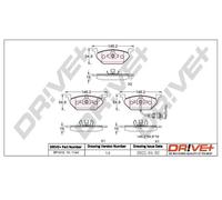 Pastiglie freno DP1010.10.1164 Drve+ per SEAT VW SKODA AUDI