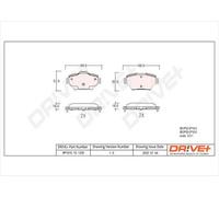 Pastiglie freno DP1010.10.1220 Drve+ per CITROËN PEUGEOT OPEL DS FIAT VAUXHALL