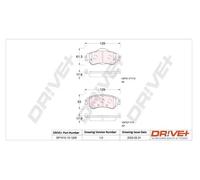 Pastiglie freno DP1010.10.1228 Drve+ per CITROËN C4 II C4 II Furgone/hatchback