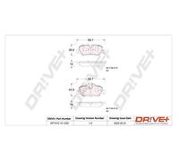Pastiglie freno DP1010.10.1232 Drve+ per MINI MINI MINI Cabriolet
