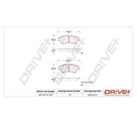 Pastiglie freno DP1010.10.1237 Drve+ per PEUGEOT CITROËN