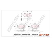 Pastiglie freno DP1010.10.1246 Drve+ per JEEP FIAT ALFA ROMEO