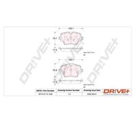 Pastiglie freno DP1010.10.1250 Drve+ per BMW MINI TOYOTA