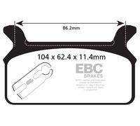 EBC Brakes FA201V Kit pastiglie freni