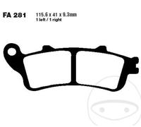 Pastiglie Freno EBC FA281HH per Kawasaki Vulcan 650 S 2015-2016