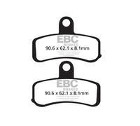 EBC Brakes Kit pastiglie freni FA457V sinterizzate Nero