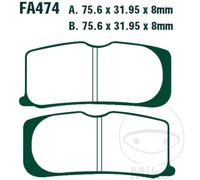 EBC Brakes FA474V Kit pastiglie freni
