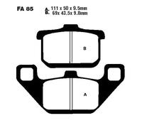 Pastiglie Semi Sinterizzazione EBC FA085V Frontale per Kawasaki El En GPZ GTR VN