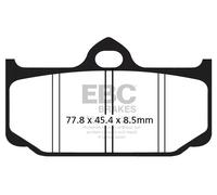 PASTIGLIE PASTICCHE FRENI PER PINZA BREMBO 4 PISTONCINI FA211 EBC