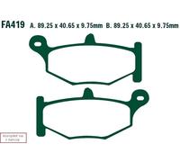 EBC Biologico Posteriore Pastiglie Freno Per Suzuki DL1000 Vstrom (2014 A 2020)